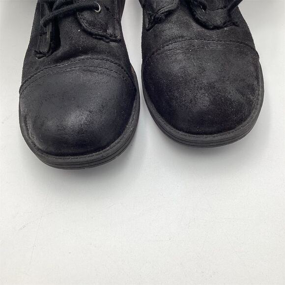 Roxy Women's Black Mid-Calf Combat Boots Size 8 Casual Lace Up - Picture 6 of 10